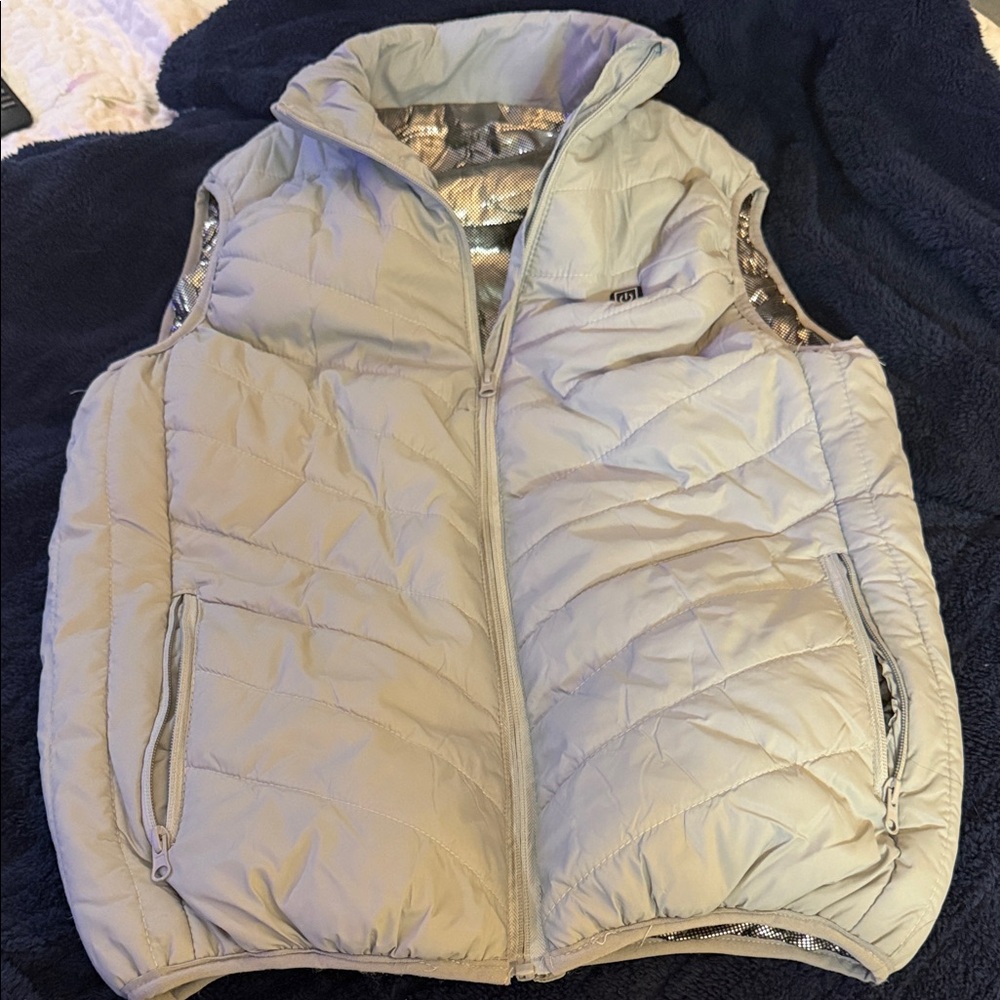 Amazon Women's Gray Puffer Vest